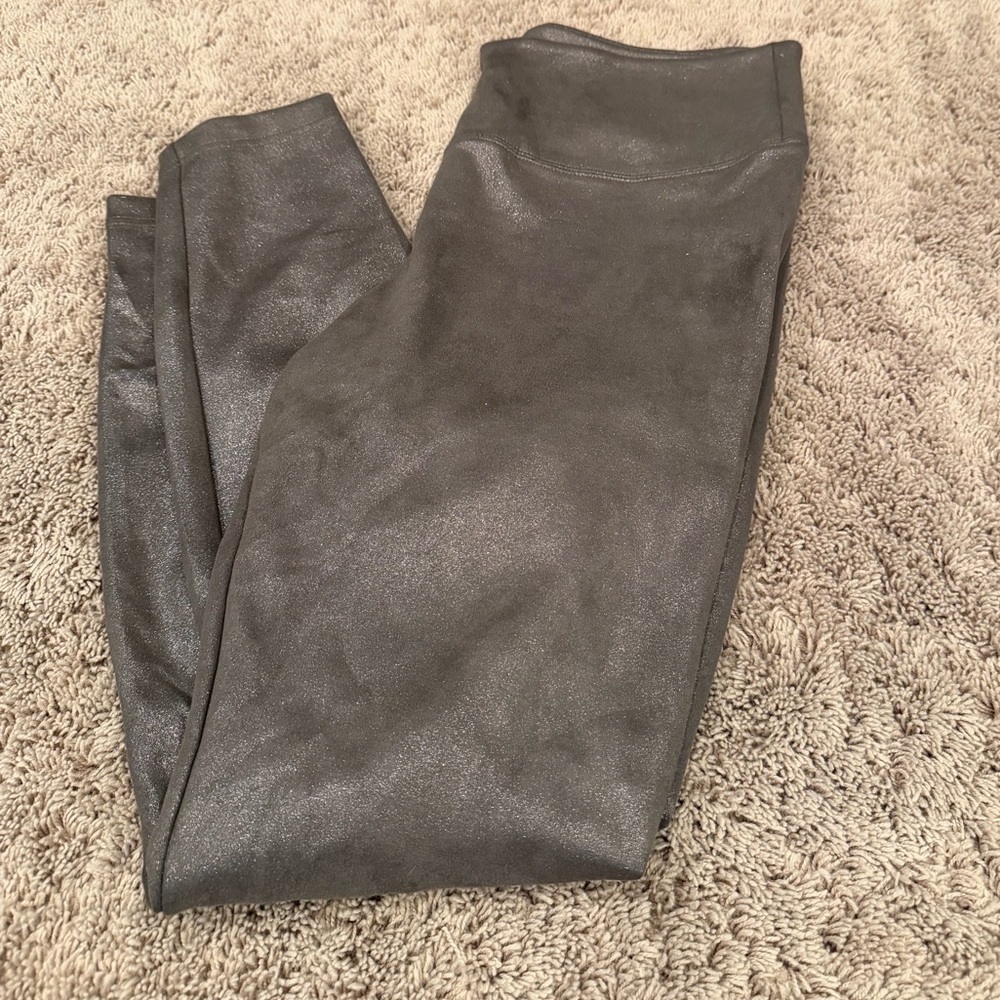 14 Whbm White House Black Market Metallic shimmer bronze runway leggings